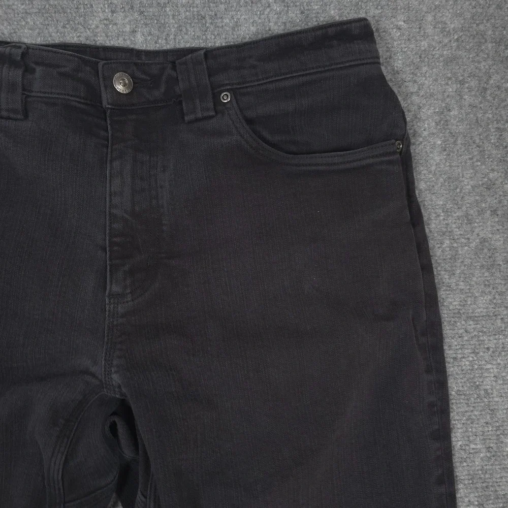 Duluth Trading Ballroom Double Flex Jeans Mens 34x29* Black Relaxed Fit READ